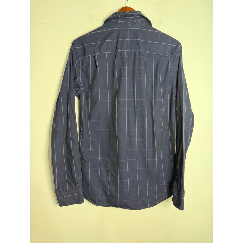 Fairlane & Sons Blue Long Sleeve Button Up Shirt Size Medium Tall 100% Cotton - Picture 5 of 5